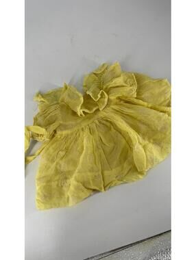Vintage Sophie Originals Doll Dress Saks Fifth Avenue Yellow Lace Ruffle Outfit